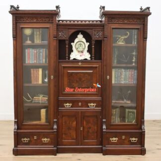 Wooden Victorian Style Bookcase