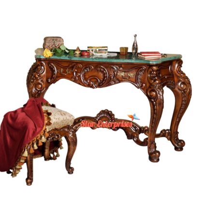 Star Enterprises Wooden Vintage Console Table CNSL-061 - Image 2