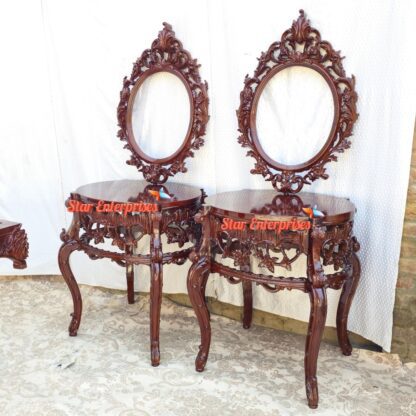 Star Enterprises Wooden Vintage Console Tables CNSL-052 - Image 3