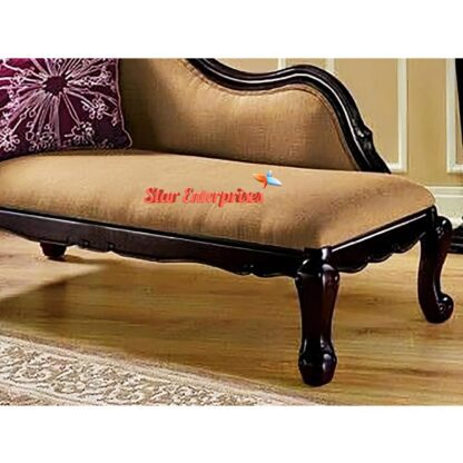 Star Enterprises Classical Style Wooden Diwan Chaise Lounge DWN-034 - Image 3