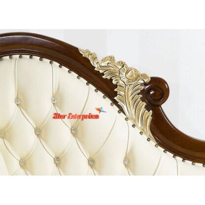 Star Enterprises Teakwood Handmade Diwan Chaise Lounge DWN-031 - Image 3
