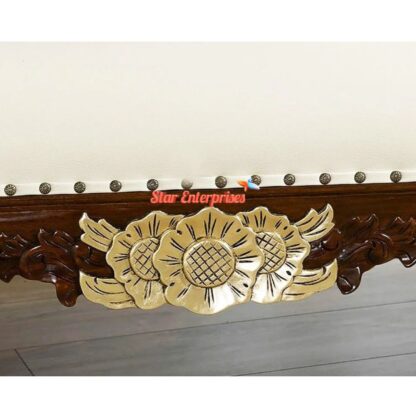 Star Enterprises Teakwood Handmade Diwan Chaise Lounge DWN-031 - Image 4