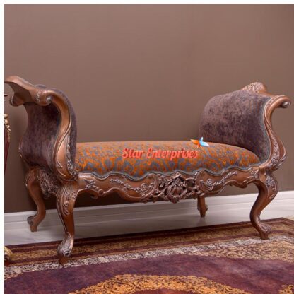 Star Enterprises Teak Wood Designer Bench BDB-024 - Image 4