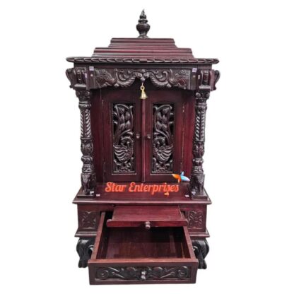 Star Enterprises Teak Wood Handcrafted Temple TMP-033 - Image 2