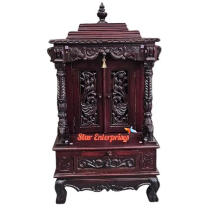 Star Enterprises Teak Wood Handcrafted Temple TMP-033 - Image 3