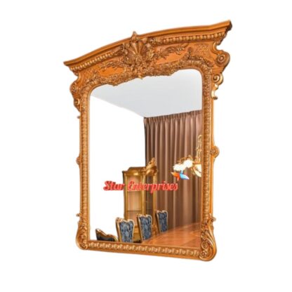 Star Enterprises Teak Wood Luxury Carved Mirror Frame MF-031 - Image 3