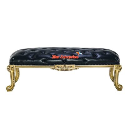 Teak Wood Modern Style Bed Bench