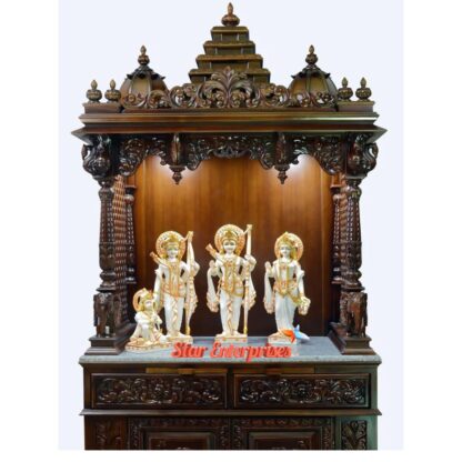 Star Enterprises Teak Wood Modern Style Temple TMP-037 - Image 2