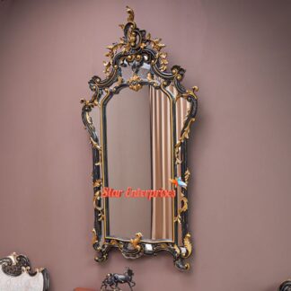 Teak Wood Traditional Carved Mirror Frames