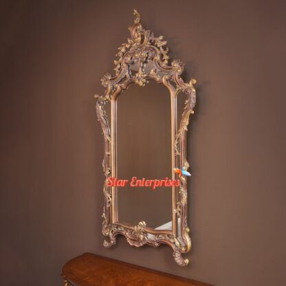 Star Enterprises Teak Wood Traditional Carved Mirror Frames MF-033 - Image 4