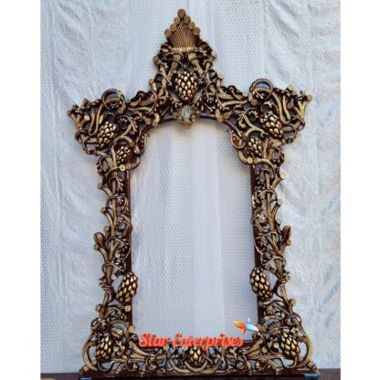 Star Enterprises Wooden 3D Carved Luxury Mirror Frame MF-043 - Image 2