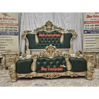 Wooden Antique Carved Bed (1)