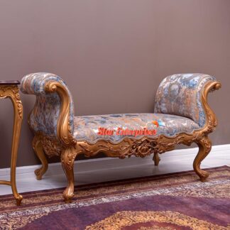 Wooden Antique Carved Bench