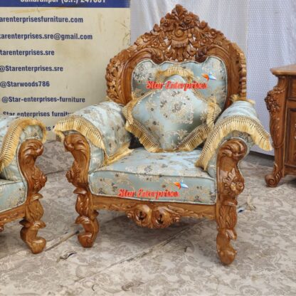 Star Enterprises Wooden Antique Carved Sofa Set SOFA-0112 - Image 2