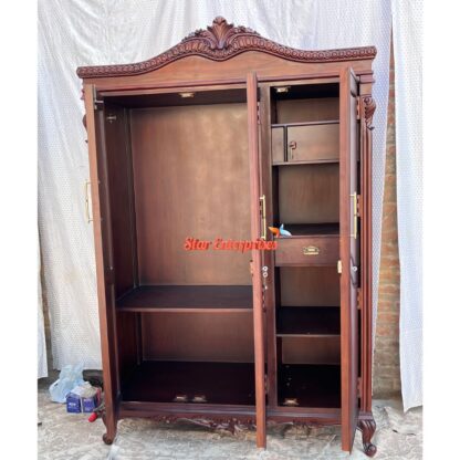 Star Enterprises Wooden Antique Classic Almirah ALM-046 - Image 6