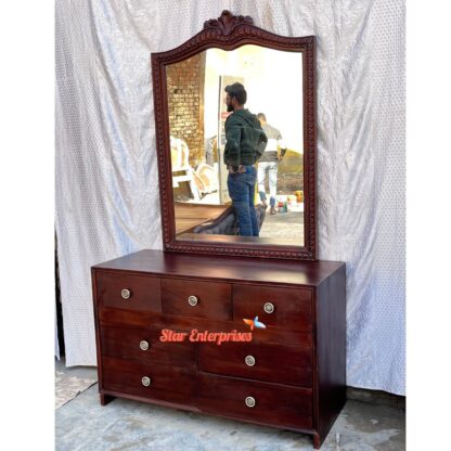 Star Enterprises Wooden Classic Dressing Table DRSR-048 - Image 4