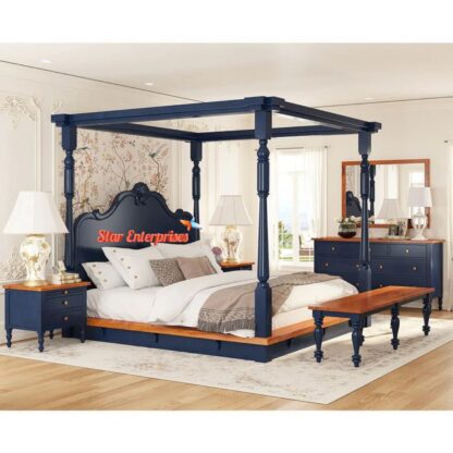 Wooden Classic Four Poster Bed