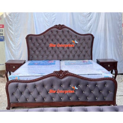 Star Enterprises Wooden Classic Sleek Design Bed BD-0128 - Image 3