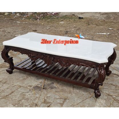 Star Enterprises Wooden Designer Center Table TBL-052 - Image 3