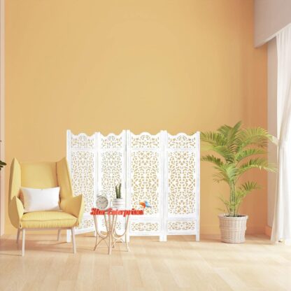 Star Enterprises Wooden Designer Four Panel Room Divider PART-025 - Image 5