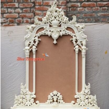 Wooden Floral Carved Mirror Frame