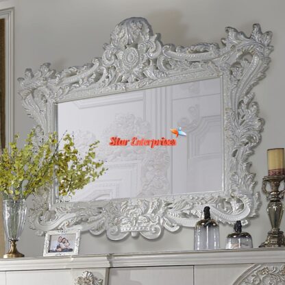 Star Enterprises Wooden Heavy Carved Royal Dressing Table DRSR-046 - Image 2