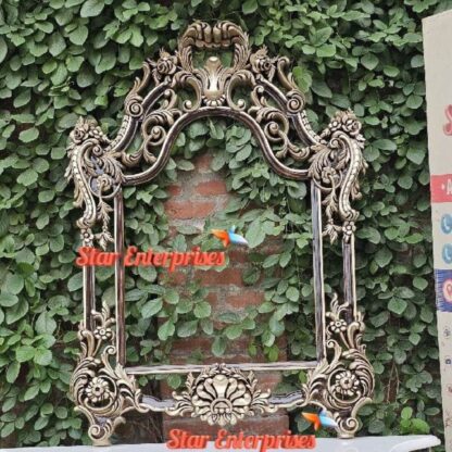 Star Enterprises Wooden Luxury 3D Carved Mirror Frame MF-035 - Image 2