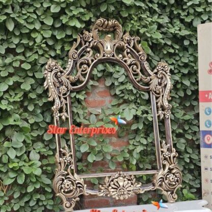 Star Enterprises Wooden Luxury 3D Carved Mirror Frame MF-035 - Image 3