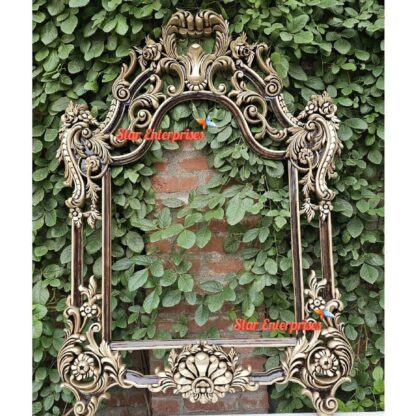 Wooden Luxury 3D Carved Mirror Frame