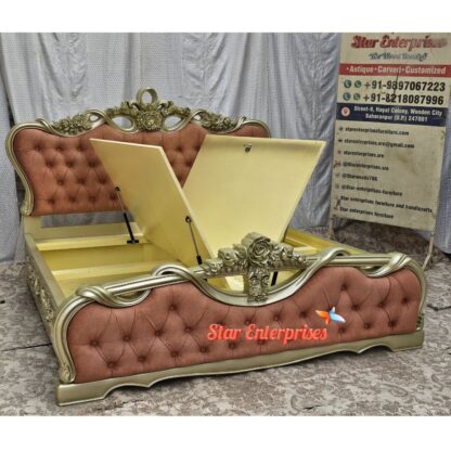 Star Enterprises Wooden Luxury Classical Bed BD-0133 - Image 3