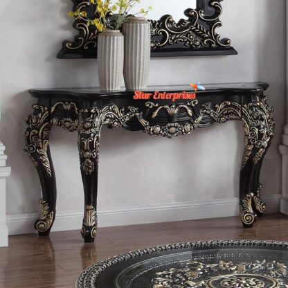 Star Enterprises Wooden Luxury Carved Console Table CNSL-068 - Image 3