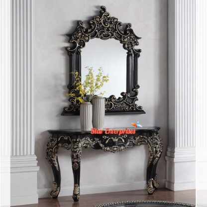 Wooden Luxury Carved Console Table