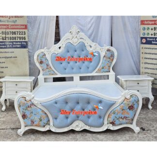 Wooden Luxury Carved Double Bed (2)