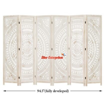 Star Enterprises Wooden Luxury Carved Room Divider PART-015 - Image 2