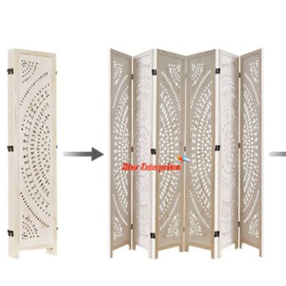 Star Enterprises Wooden Luxury Carved Room Divider PART-015 - Image 3