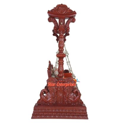 Star Enterprises Wooden Luxury Hand Carved Swing SWG-041 - Image 2