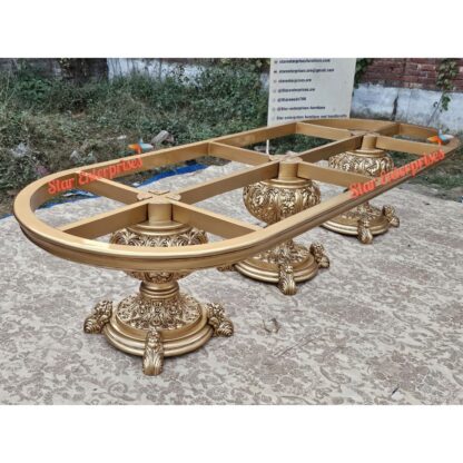 Star Enterprises Wooden Luxury Maharaja Dining Table DNG-078 - Image 2