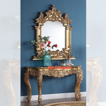 Star Enterprises Wooden Royal Carved Console Table CNSL-069 - Image 4