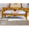 Star Enterprises Wooden Royal Gold Finish Bed Bench BDB-029 - Image 4