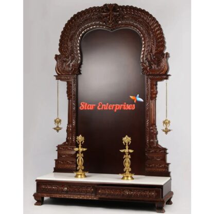 Star Enterprises Wooden Traditional Carved Temple TMP-039 - Image 2