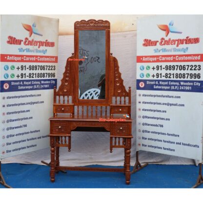 Star Enterprises Wooden Classic Dressing Table DRSR-043 - Image 2