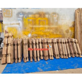 Solid Teak Wood Pillars