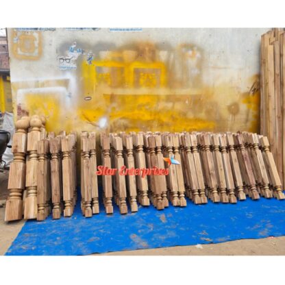 Solid Teak Wood Pillars