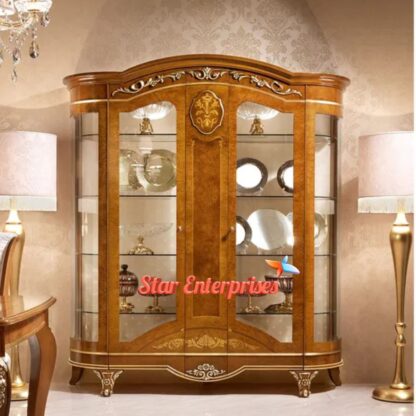 Star Enterprises Solid Wood Antique Crockery Unit CKR-032 - Image 2