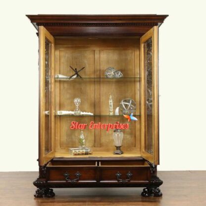 Star Enterprises Solid Wood Classic Crockery Unit CKR-040 - Image 2