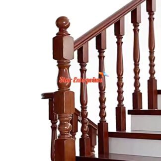 Solid Wood Modern Style Railing Pillars