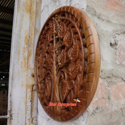 Star Enterprises Solid Wooden Hand Crafted Wall Decor Panel WD-022 - Image 2