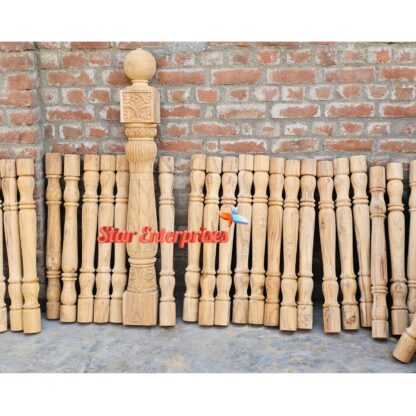 Star Enterprises Teak Wood Designer Pillars PIL-050 - Image 3