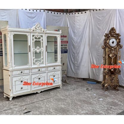 Star Enterprises Teak Wood Luxury Crockery Cabinet CKR-045 - Image 3