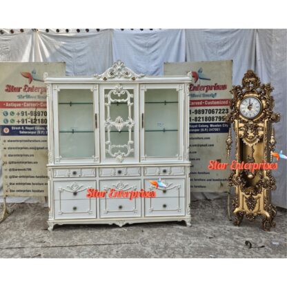Teak Wood Luxury Crockery Cabinet